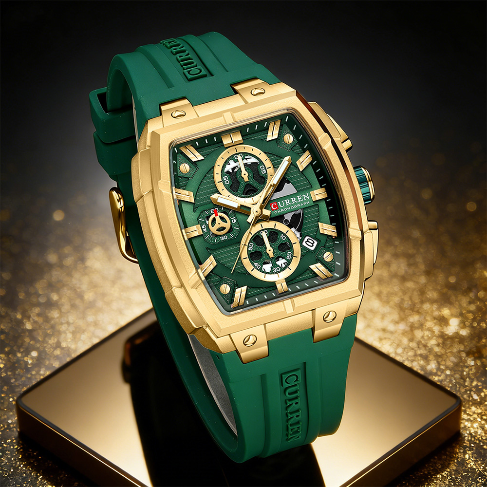 Luxury Watch Display - Роскошные винтажные часы CURREN для мужчин,