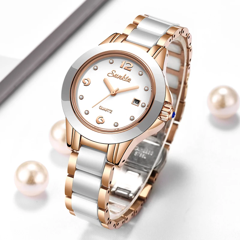 Luxury Watch For Women - Sunkta модные повседневные кварцевые женские часы