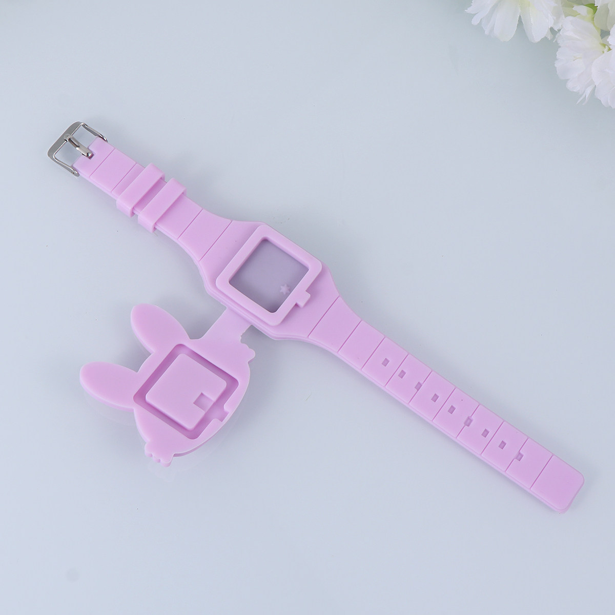 Luxury Watch White - Фиолетовые силиконовые часы в форме кролика