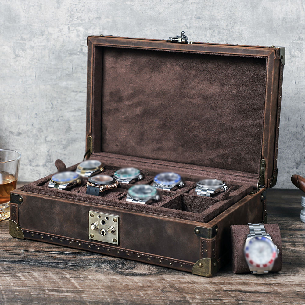 Luxury Watch Organizer - Кожаный футляр для часов CONTACT'S FAMILY