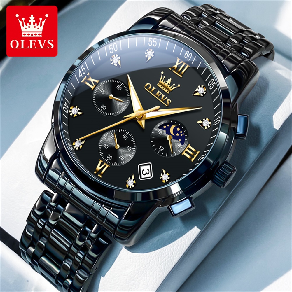 Luxury Watch Brand - OLEVS Популярные мужские часы из нержавеющей