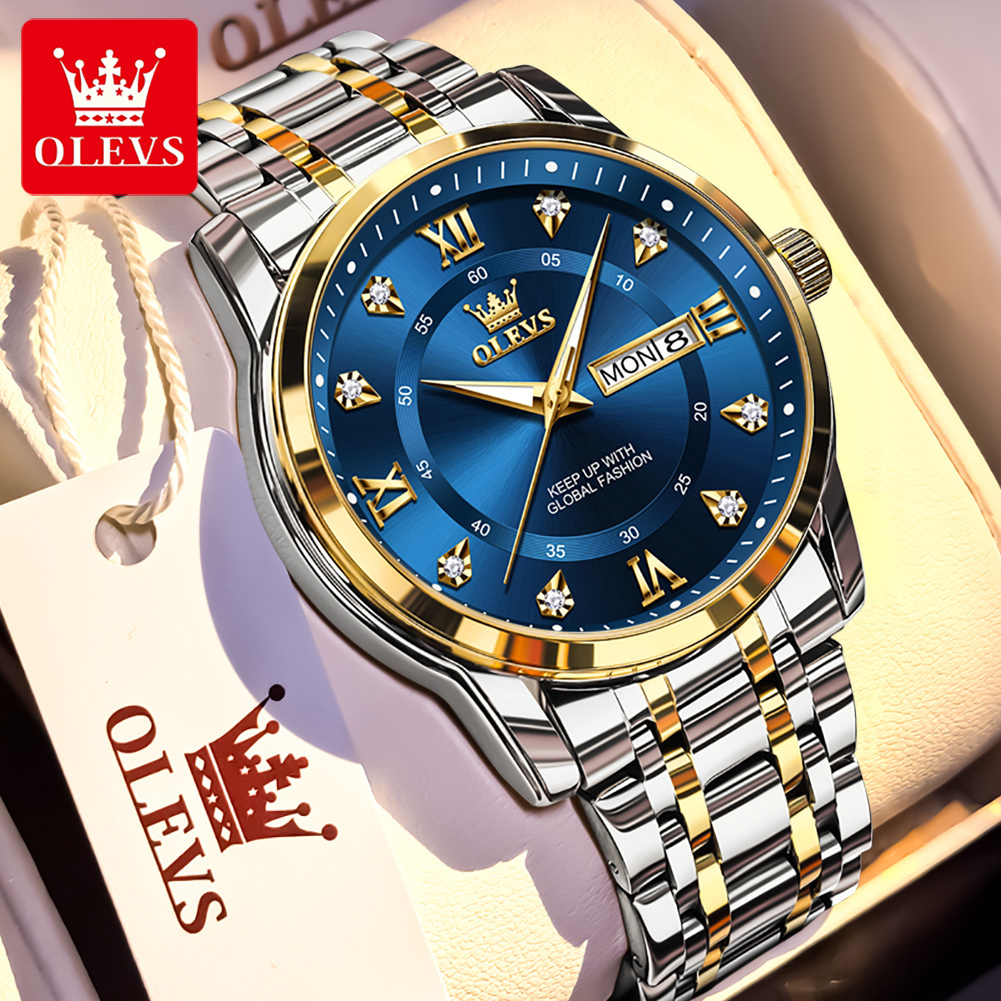 Luxury Watch Brand - OLEVS брендовые модные мужские часы из