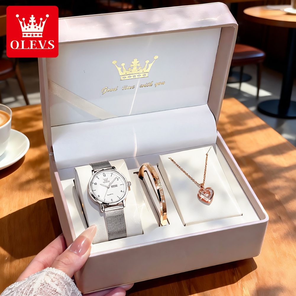 Luxury Watch Brand - Женские часы OLEVS 2996, оригинальные, элегантные,