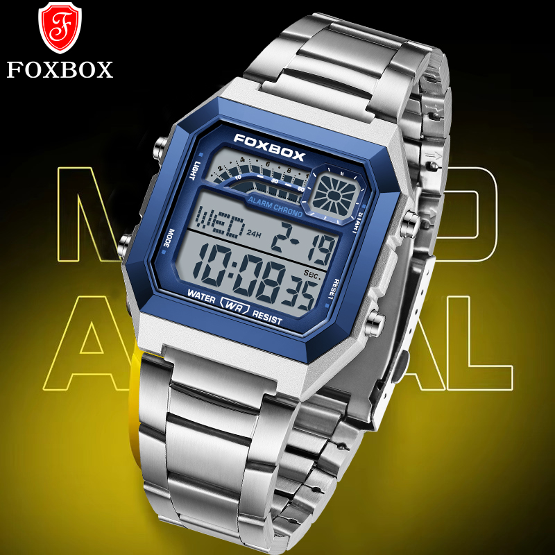 Luxury Watch Display - Мужские цифровые часы FOXBOX Fashion Luxury: