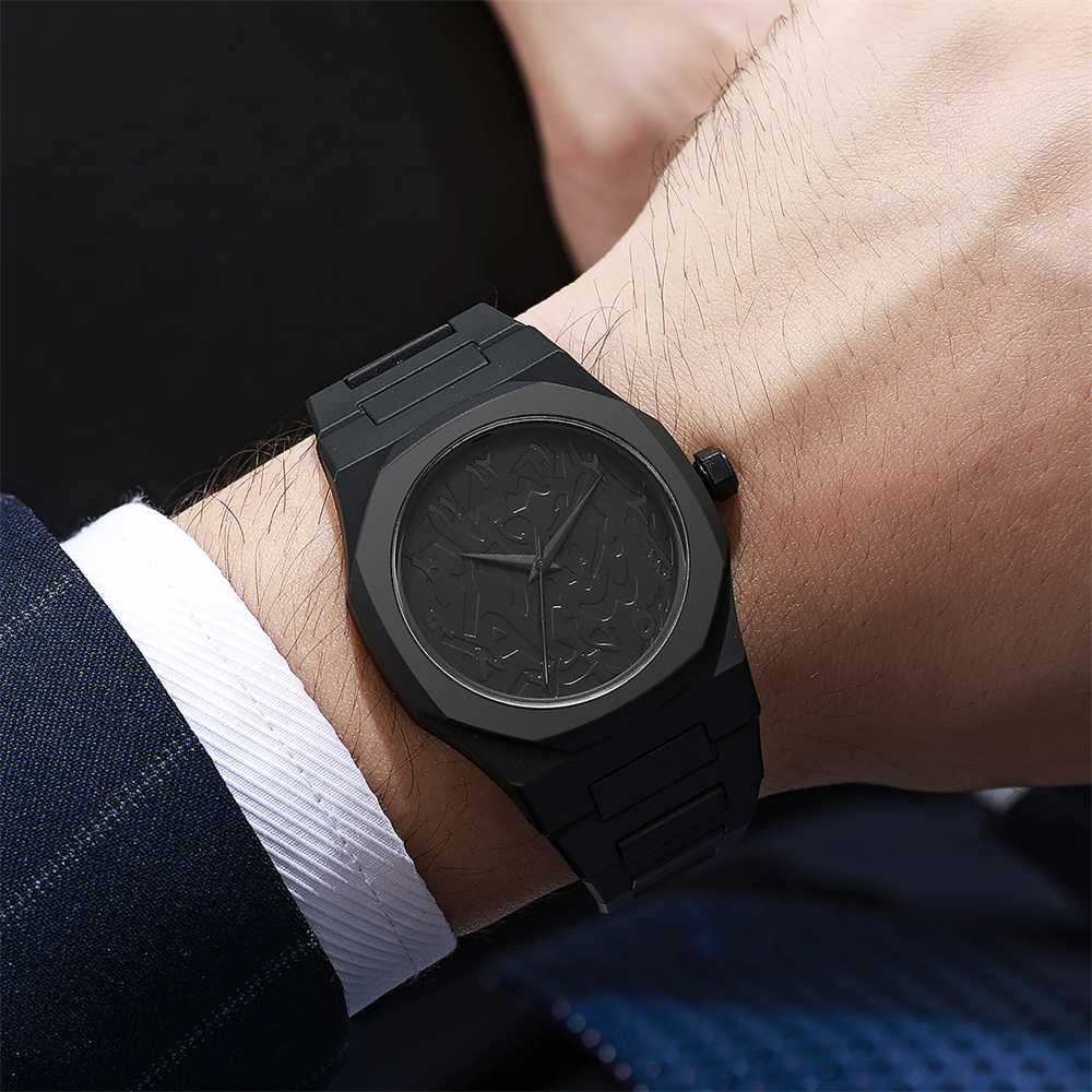 Мужские модные простые черные  – обзор и цена Luxury Watch White