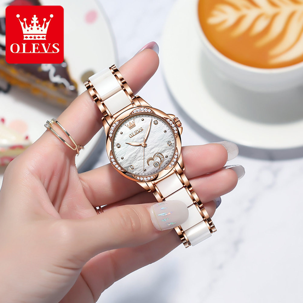 OLEVS 6631, автоматические мех – обзор и цена Open Heart Watch