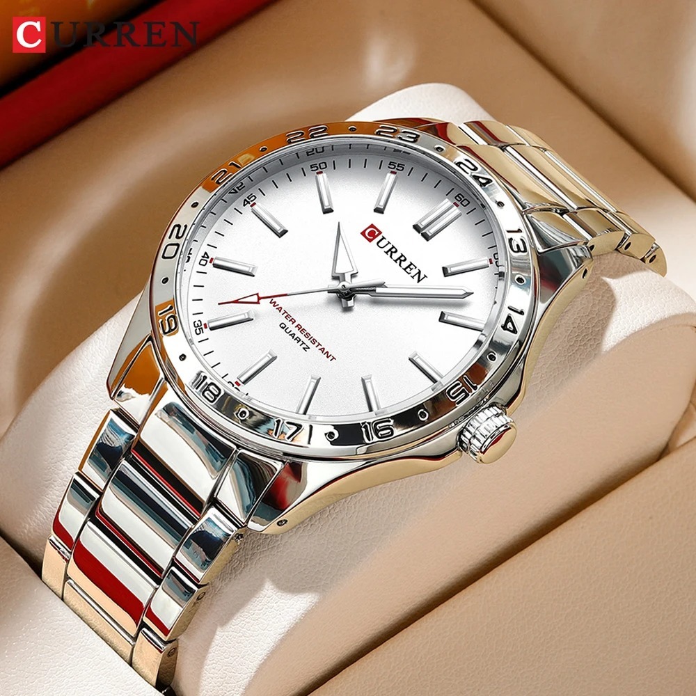 Мужские кварцевые наручные час – обзор и цена Luxury Watch White