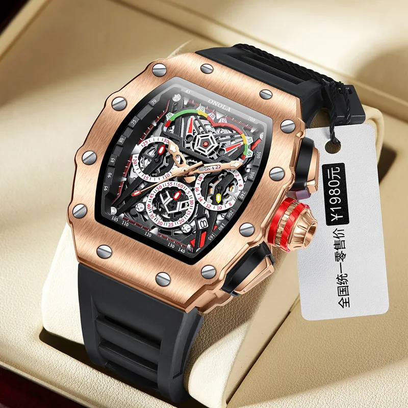ONOLA 6827, уникальные мужские – обзор и цена Luxury Watch White