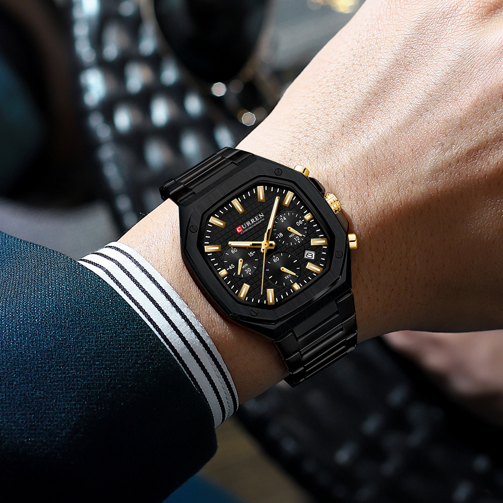 CURREN Роскошные квадратные ча – обзор и цена Luxury Watch Design