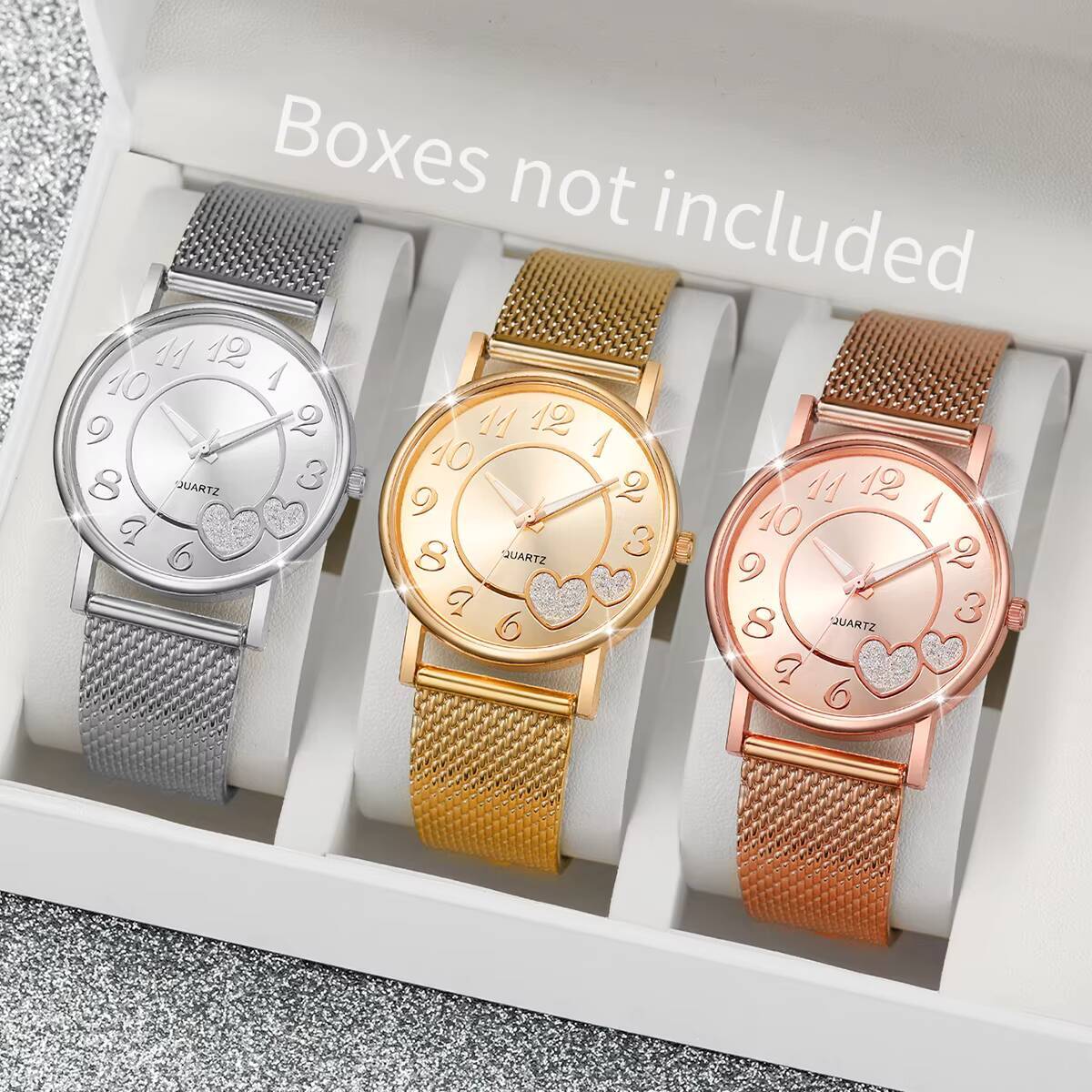 1/3 шт. Модные женские часы с  – обзор и цена Open Heart Watch
