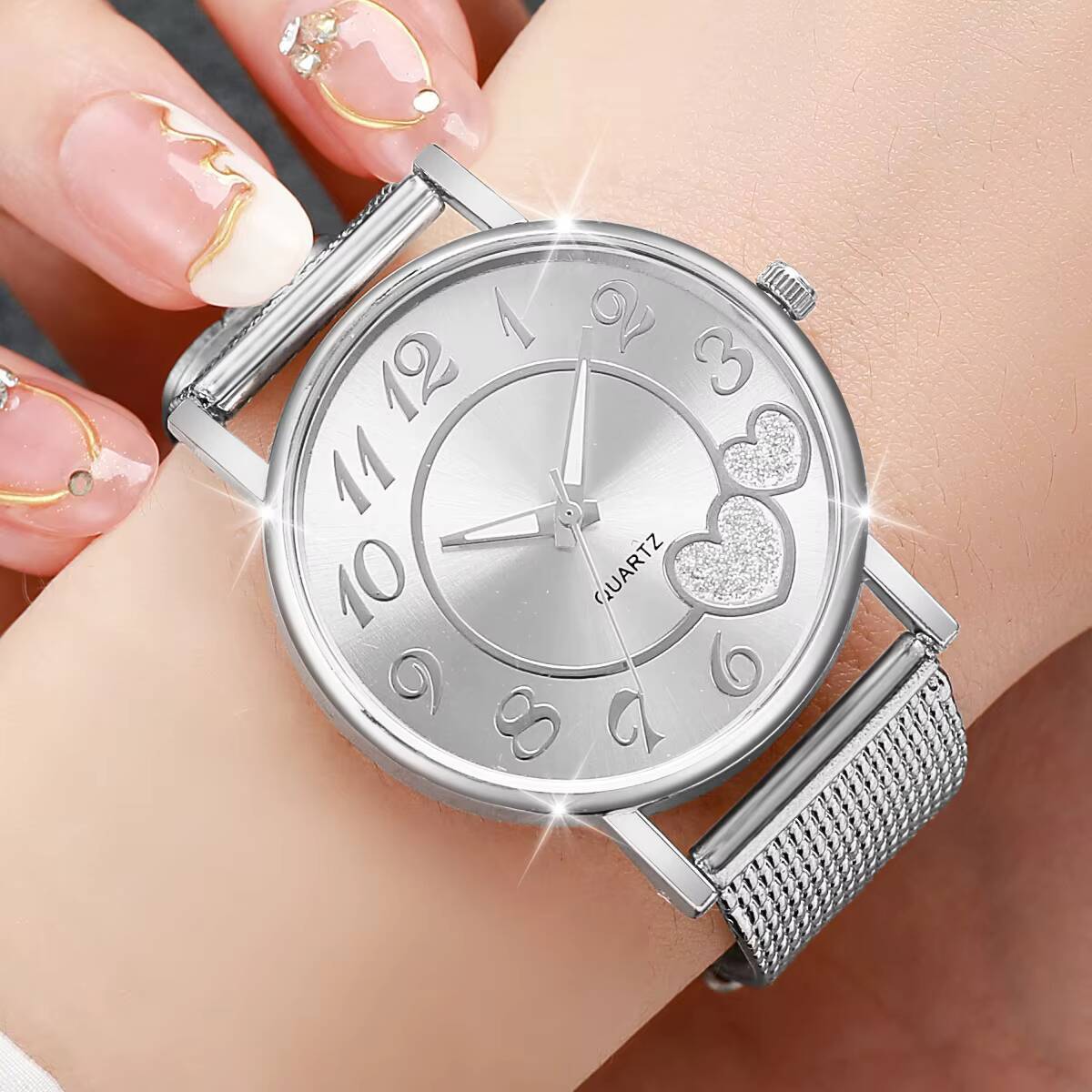1/3 шт. Модные женские часы с  – обзор и цена Open Heart Watch