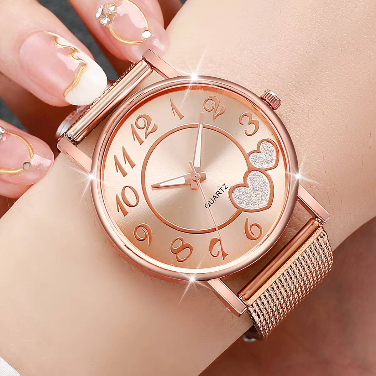1/3 шт. Модные женские часы с  – обзор и цена Open Heart Watch