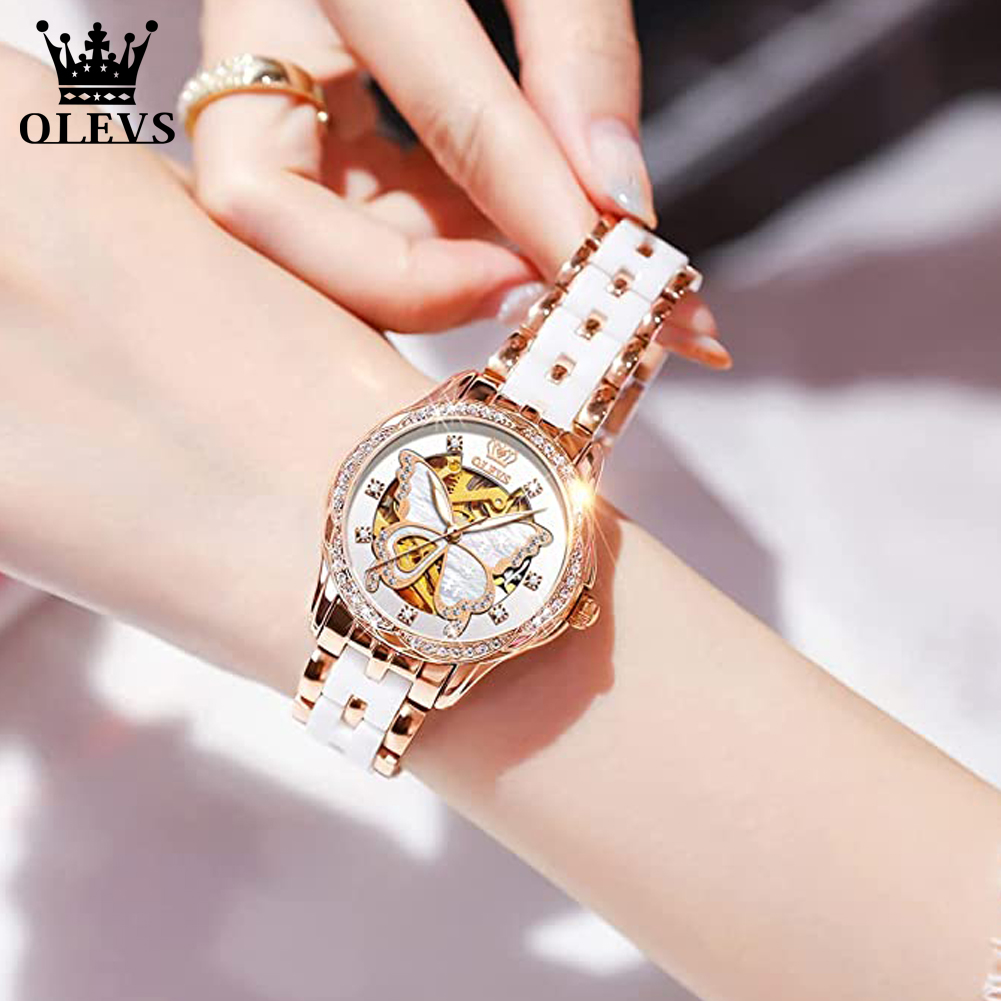 Женские Автоматические часы-ск – обзор и цена Luxury Watch White